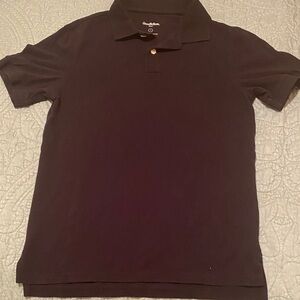 Men’s Black Cotton Pique Polo